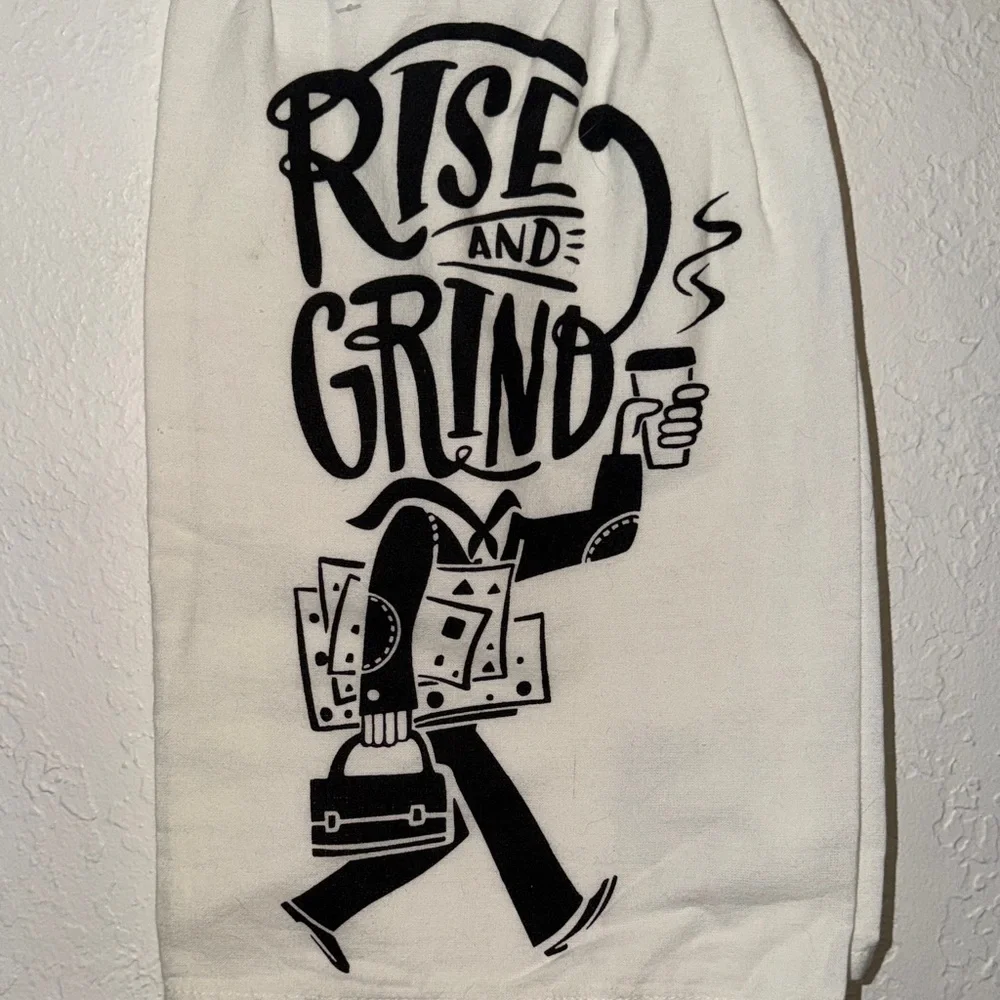 Primitives by Kathy‎ LOL Towel Rise and Grind NWT New